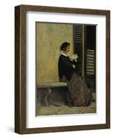 Reading, 1866-67-Silvestro Lega-Framed Giclee Print