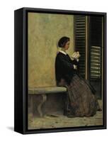 Reading, 1866-67-Silvestro Lega-Framed Stretched Canvas