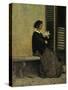 Reading, 1866-67-Silvestro Lega-Stretched Canvas