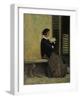 Reading, 1866-67-Silvestro Lega-Framed Giclee Print