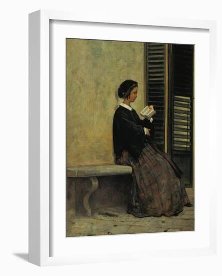 Reading, 1866-67-Silvestro Lega-Framed Giclee Print