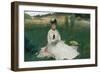 Reading, 1873 (Oil on Canvas)-Berthe Morisot-Framed Giclee Print