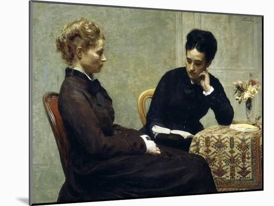 Reading, 1877-Henri Fantin-Latour-Mounted Giclee Print