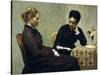 Reading, 1877-Henri Fantin-Latour-Stretched Canvas