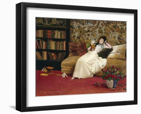 Reading, 1890-Georges Croegaert-Framed Giclee Print