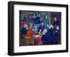 Reading, 1903 (Oil on Canvas)-Theo Van Rysselberghe-Framed Giclee Print