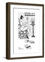Reading a Book, Armchair-Else Courlander-Framed Giclee Print