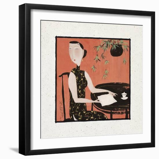 Reading a Letter-Hu Yongkai-Framed Giclee Print