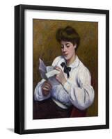 Reading a Letter-Federico Zandomeneghi-Framed Giclee Print