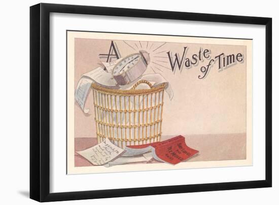 Reading, a Waste of Time-null-Framed Art Print