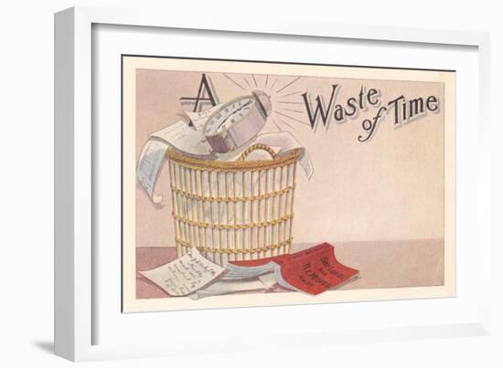 Reading, a Waste of Time-null-Framed Art Print