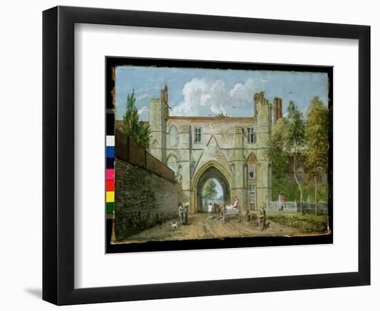 Reading: Abbey Gate-Paul Sandby-Framed Giclee Print