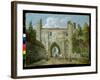 Reading: Abbey Gate-Paul Sandby-Framed Giclee Print