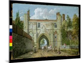 Reading: Abbey Gate-Paul Sandby-Mounted Giclee Print