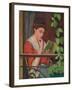 Reading Al Fresco - Woman on the Balcony; Lettura Al Fresco - Donna Al Balcone-Federigo Zandomeneghi-Framed Giclee Print