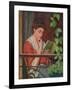 Reading Al Fresco - Woman on the Balcony; Lettura Al Fresco - Donna Al Balcone-Federigo Zandomeneghi-Framed Giclee Print