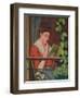 Reading Al Fresco - Woman on the Balcony; Lettura Al Fresco - Donna Al Balcone-Federigo Zandomeneghi-Framed Giclee Print