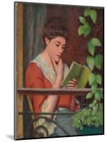 Reading Al Fresco - Woman on the Balcony; Lettura Al Fresco - Donna Al Balcone-Federigo Zandomeneghi-Mounted Giclee Print