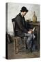 Reading Alone, 1878-1880-Tito Lessi-Stretched Canvas