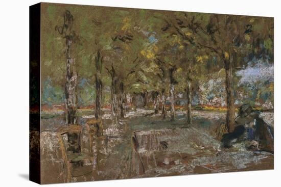 Reading Beneath the Trees at Amfreville; Le Lecture Sous Les Arbres Amfreville-Edouard Vuillard-Stretched Canvas