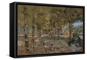 Reading Beneath the Trees at Amfreville; Le Lecture Sous Les Arbres Amfreville-Edouard Vuillard-Framed Stretched Canvas