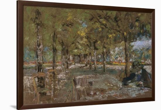 Reading Beneath the Trees at Amfreville; Le Lecture Sous Les Arbres Amfreville-Edouard Vuillard-Framed Giclee Print