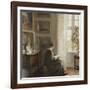 Reading by a Sunny Window-Carl Holsoe-Framed Giclee Print