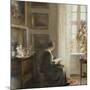 Reading by a Sunny Window-Carl Holsoe-Mounted Giclee Print