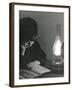 Reading by Lamp-null-Framed Photographic Print