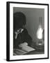 Reading by Lamp-null-Framed Photographic Print