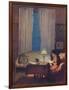 'Reading by Lamplight (Twilight: Interior)', 1909-George Clausen-Framed Giclee Print