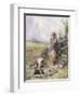 Reading by the Well-Myles Birket Foster-Framed Giclee Print