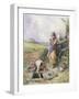 Reading by the Well-Myles Birket Foster-Framed Giclee Print