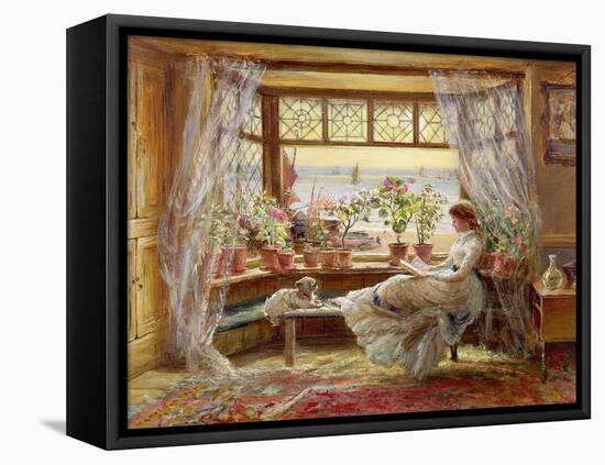 Reading by the Window, Hastings-Charles James Lewis-Framed Stretched Canvas