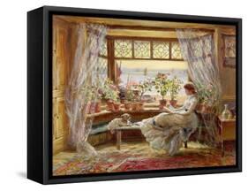 Reading by the Window, Hastings-Charles James Lewis-Framed Stretched Canvas