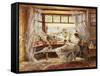 Reading by the Window, Hastings-Charles James Lewis-Framed Stretched Canvas