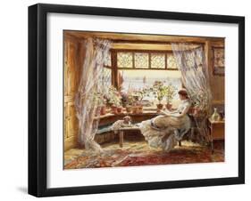 Reading by the Window, Hastings-Charles James Lewis-Framed Giclee Print