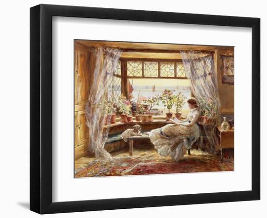 Reading by the Window, Hastings-Charles James Lewis-Framed Premium Giclee Print