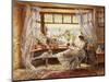 Reading by the Window, Hastings-Charles James Lewis-Mounted Premium Giclee Print