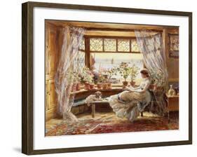 Reading by the Window, Hastings-Charles James Lewis-Framed Giclee Print