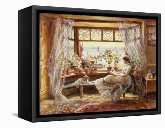 Reading by the Window, Hastings-Charles James Lewis-Framed Stretched Canvas