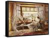 Reading by the Window, Hastings-Charles James Lewis-Framed Stretched Canvas