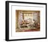 Reading by the Window-Charles James Lewis-Framed Premium Giclee Print