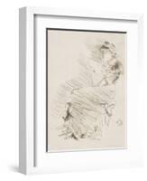 Reading, C.1883-James Abbott McNeill Whistler-Framed Giclee Print