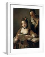 Reading, C1727-1760-Pietro Rotari-Framed Giclee Print