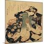 Reading, C1822-Katsushika Hokusai-Mounted Giclee Print