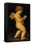 Reading Cherub-Antonio Allegri da Correggio (After)-Framed Stretched Canvas