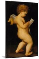 Reading Cherub-Antonio Allegri da Correggio (After)-Mounted Giclee Print