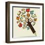 Reading Education - Pencil Tree-cienpies-Framed Art Print