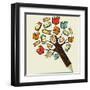 Reading Education - Pencil Tree-cienpies-Framed Art Print